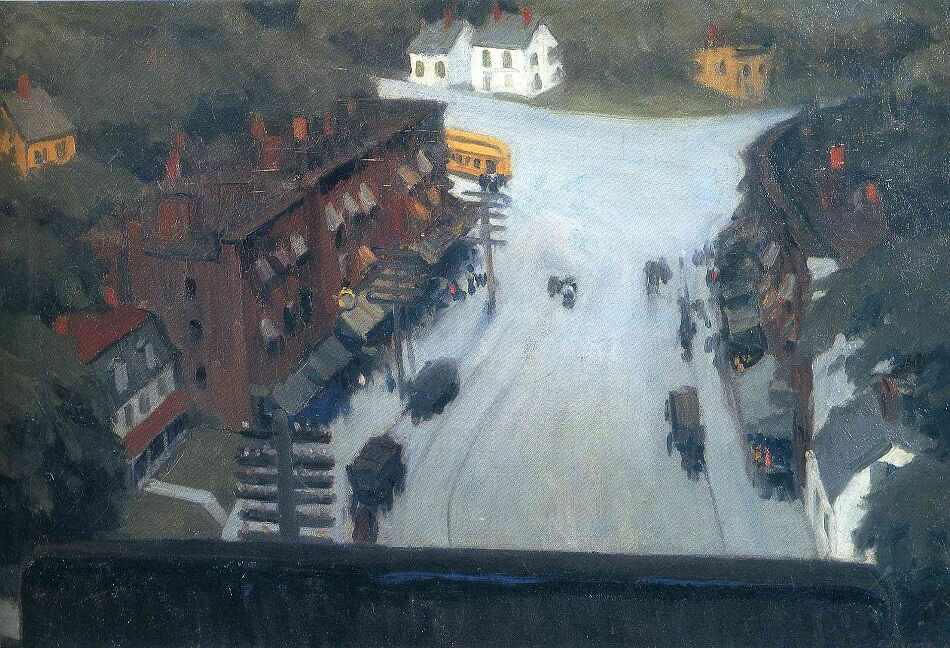 American Village, 1912 by Edward Hopper