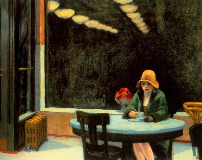 Automat, 1927 by Edward Hopper