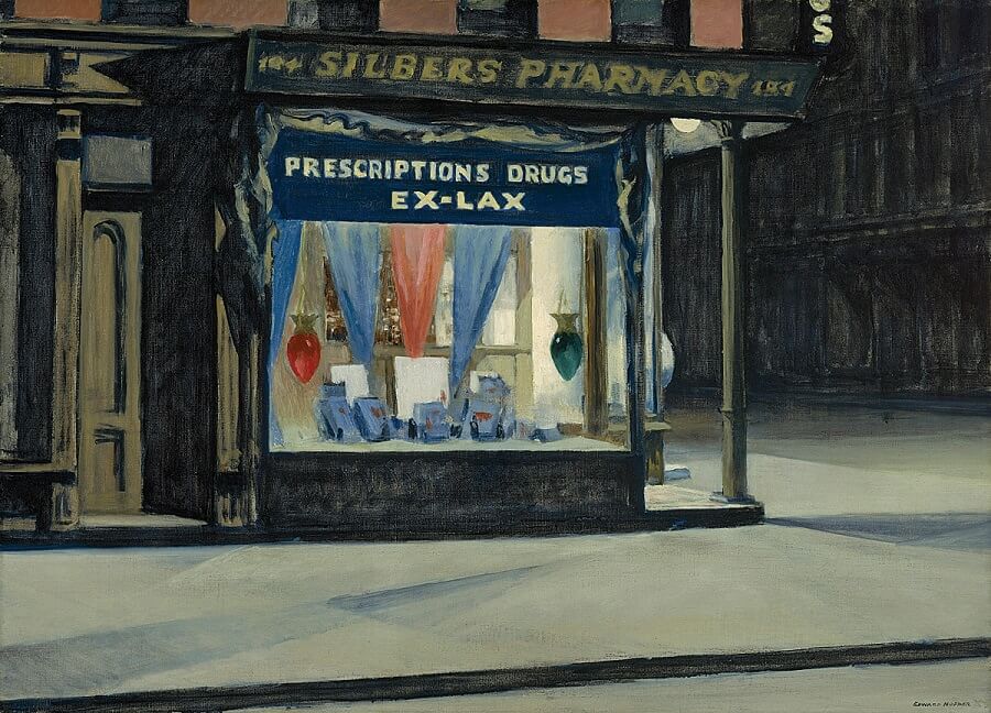 Drugstore, 1927 by Edward Hopper