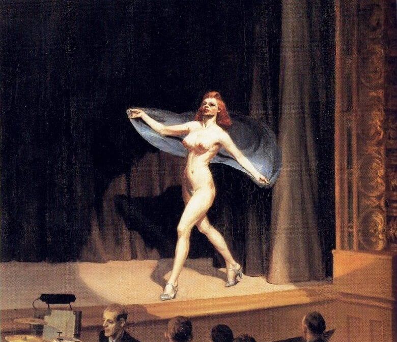 Girlie Show, 1941 by Edward Hopper