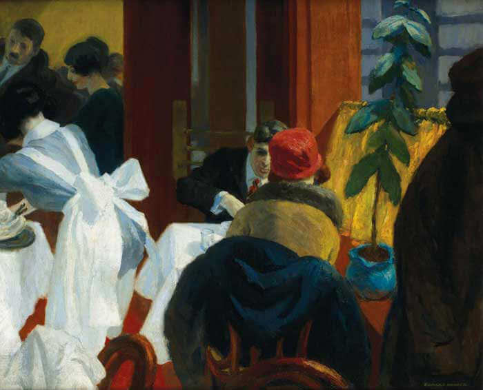 New York Restaurant, 1922 by Edward Hopper