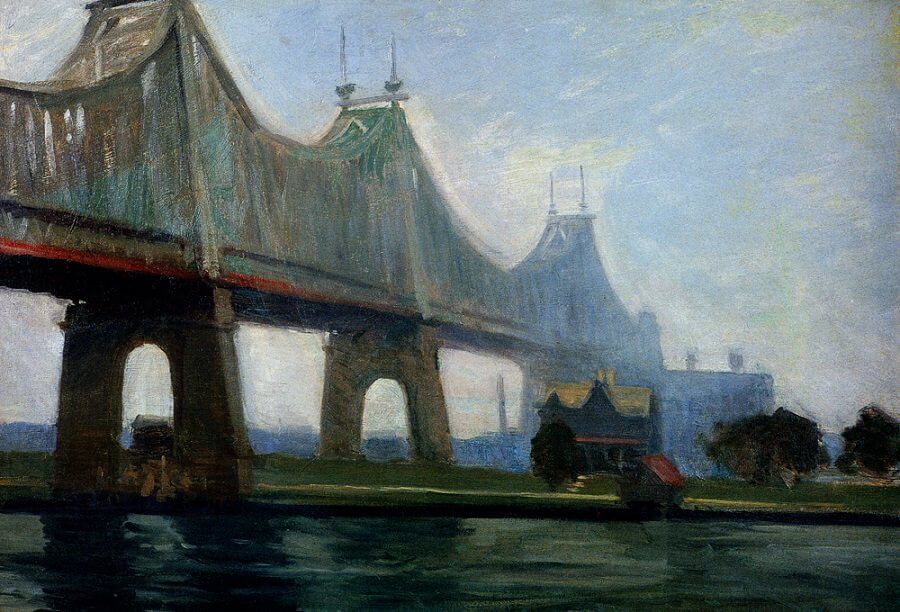 Queensborough Bridge, 1913 by Edward Hopper