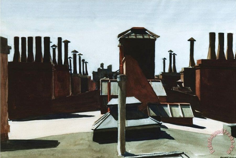 Roofs of Washington Square, 1926 by Edward Hopper