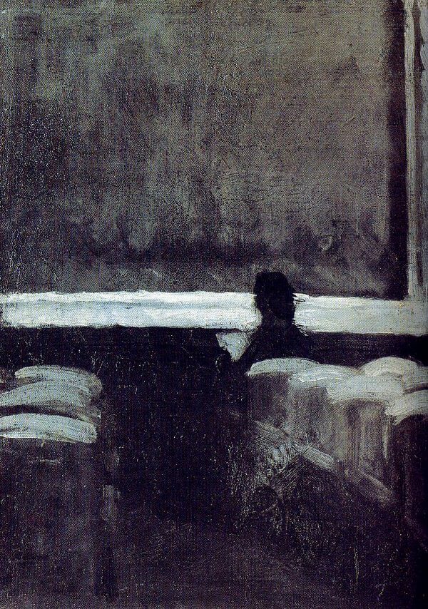 Solitary Figure in a Theater, 1903 by Edward Hopper