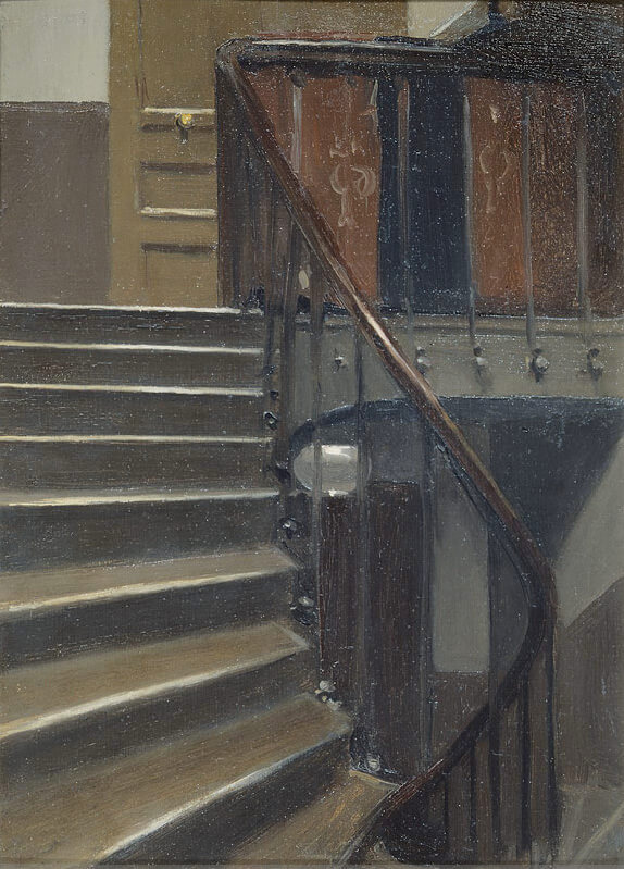 Stairway at 48 rue de Lille, Paris 1906 by Edward Hopper