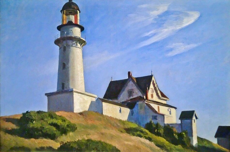 The Lighthouse At Two Lights 1929 By