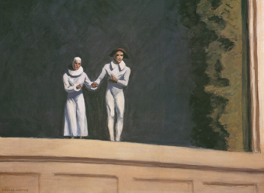 Two Comedians, 1965 by Edward Hopper