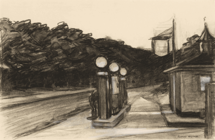 Study of Gas by Edward Hopper