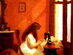 Girl at Sewing Machine by Edward Hopper