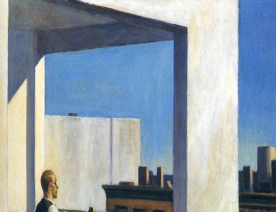 Office in a Small City by Edward Hopper