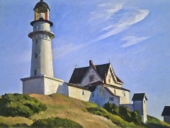 The Lighthouse at Two Lights by Edward Hopper